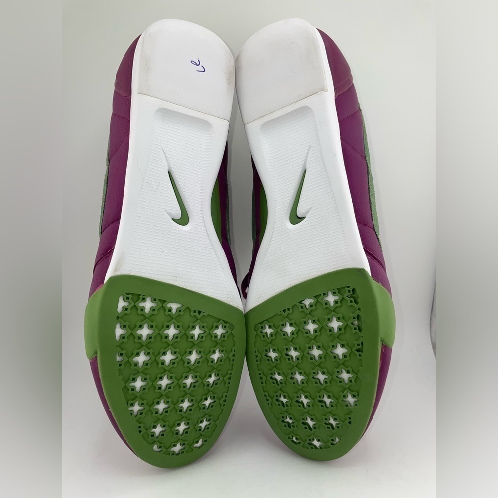 NWOT Vintage Nike Sprint Sister Running Shoes Women 11 Deep Purple Green Swoosh  - Picture 10 of 11